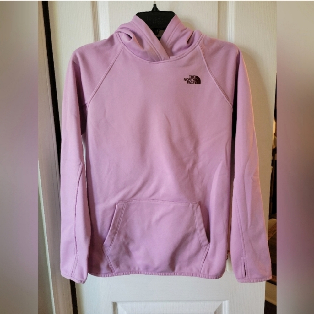 The North Face Women's Logo Hoodie Purple Pink Size Small Fleece Sweatshirt